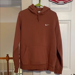 Nike Chestnut Hoodie with White Swoosh